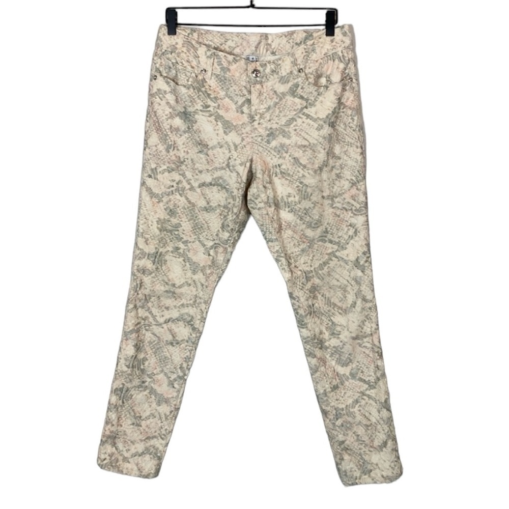 Vintage printed cache textured pants